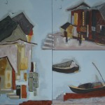 Chine éternelle-triptyque 100x100cm