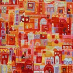 La ville rouge 80x100cm