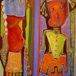 Les deux soeurs 95x78cm